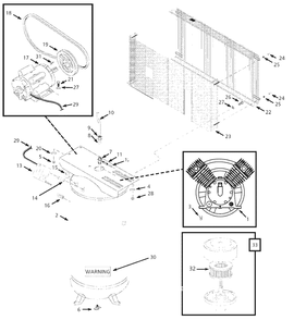 Air-Compressor Parts Diagram and Parts List for 4ME97  Campbell Hausfeld Compressor